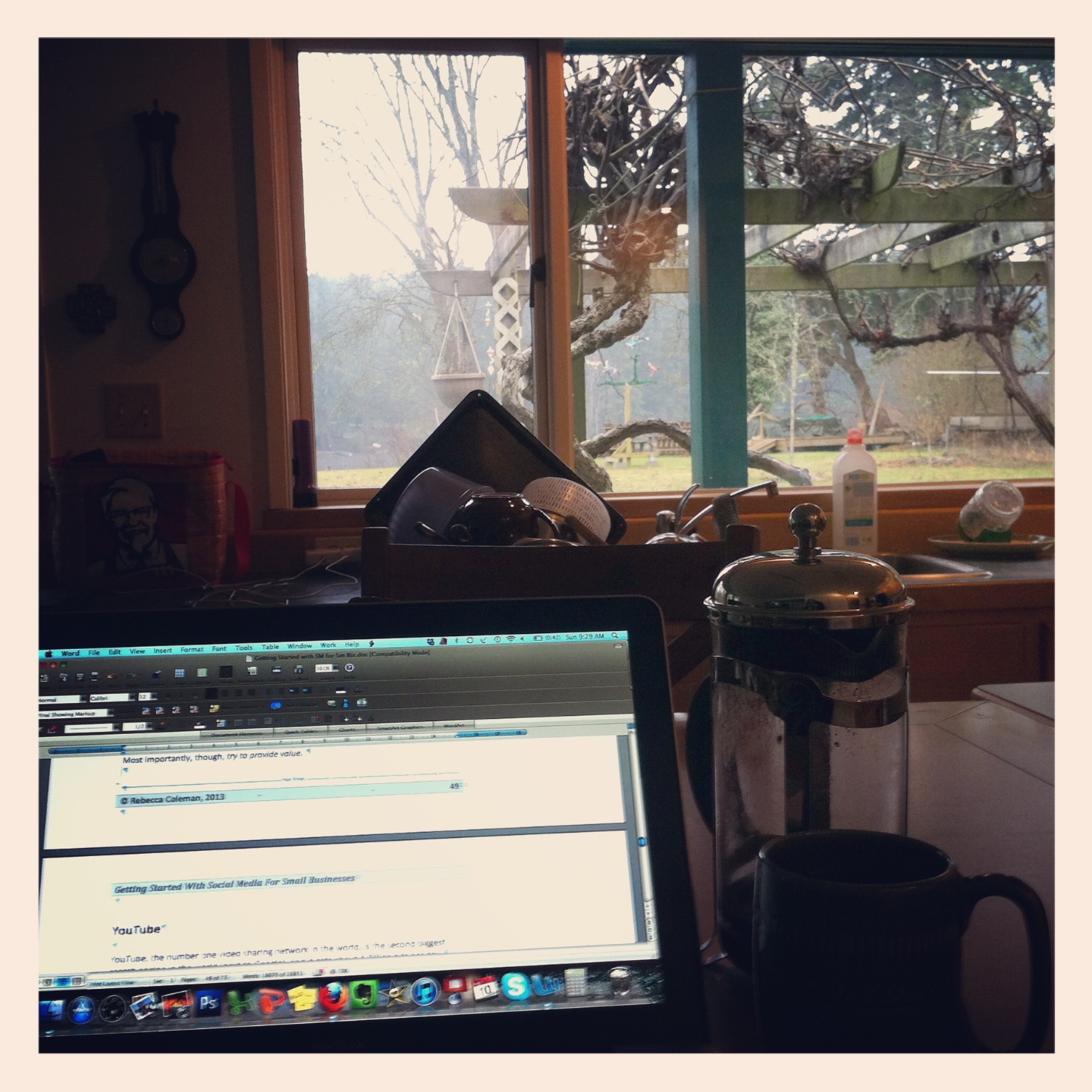 Working with coffee